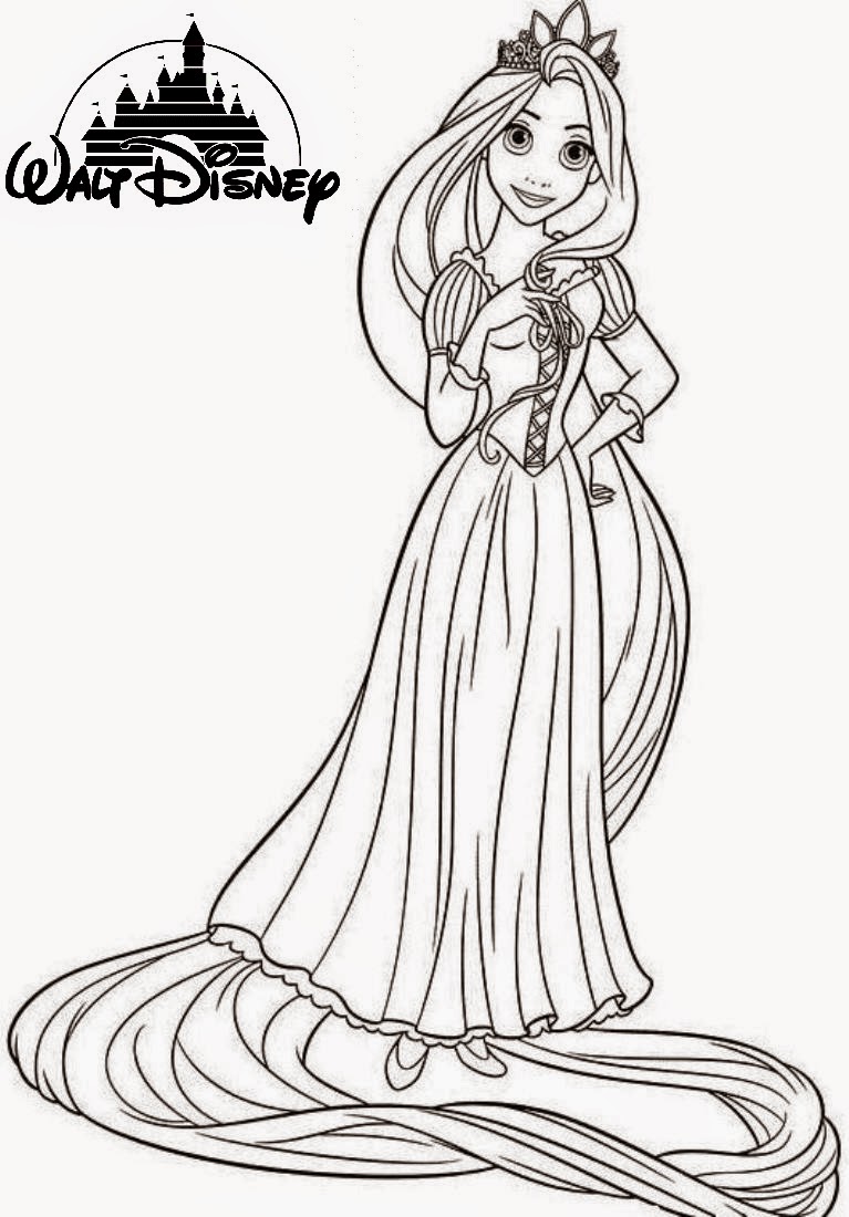 767x1100 Princess Coloring Pages Rapunzel