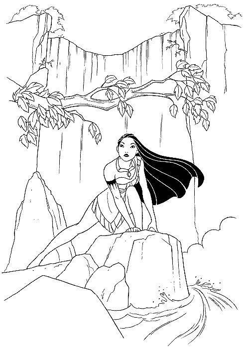 500x707 Princess Pocahontas Disney Princess Coloring Pages