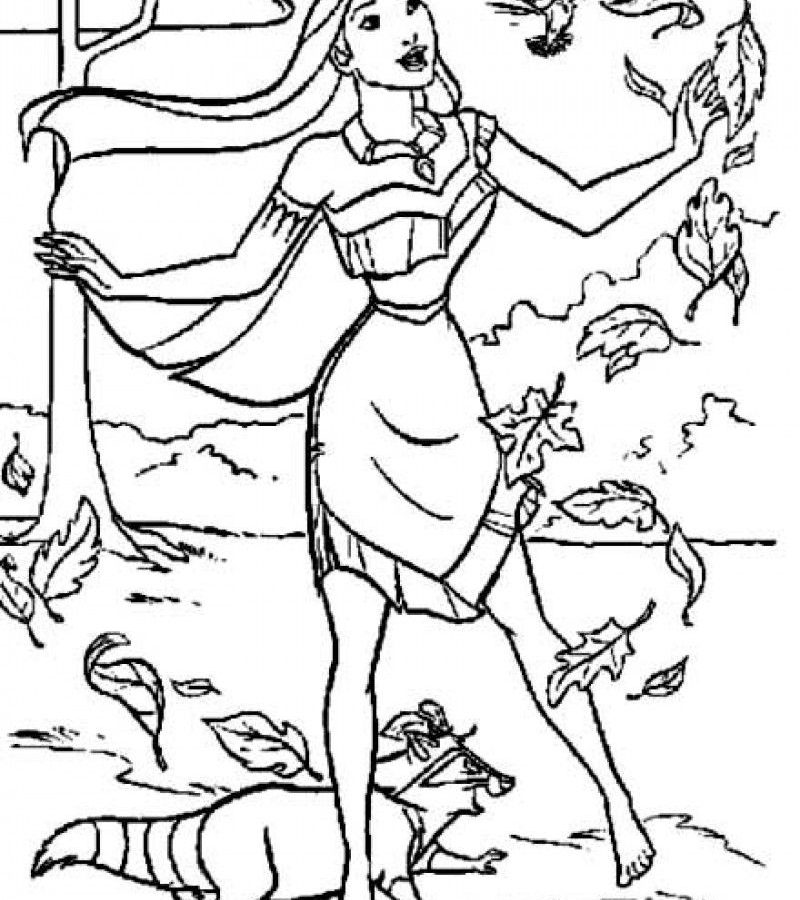 800x900 Princess Pocahontas Coloring Pages For Kids Historical And Nakoma