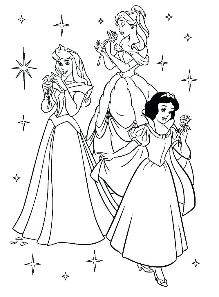 755x1024 Princess Coloring Pages Printable Free