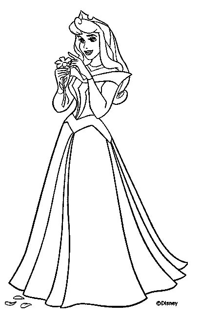 410x652 Disney Princess Sleeping Beauty Coloring Pages