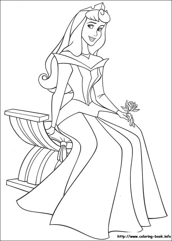 567x794 Sleeping Beauty Coloring Pages On Coloring