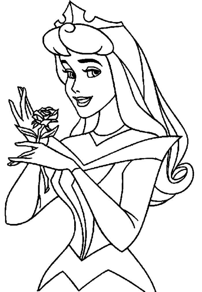 700x1012 Sleep Beauty Colouring Pages