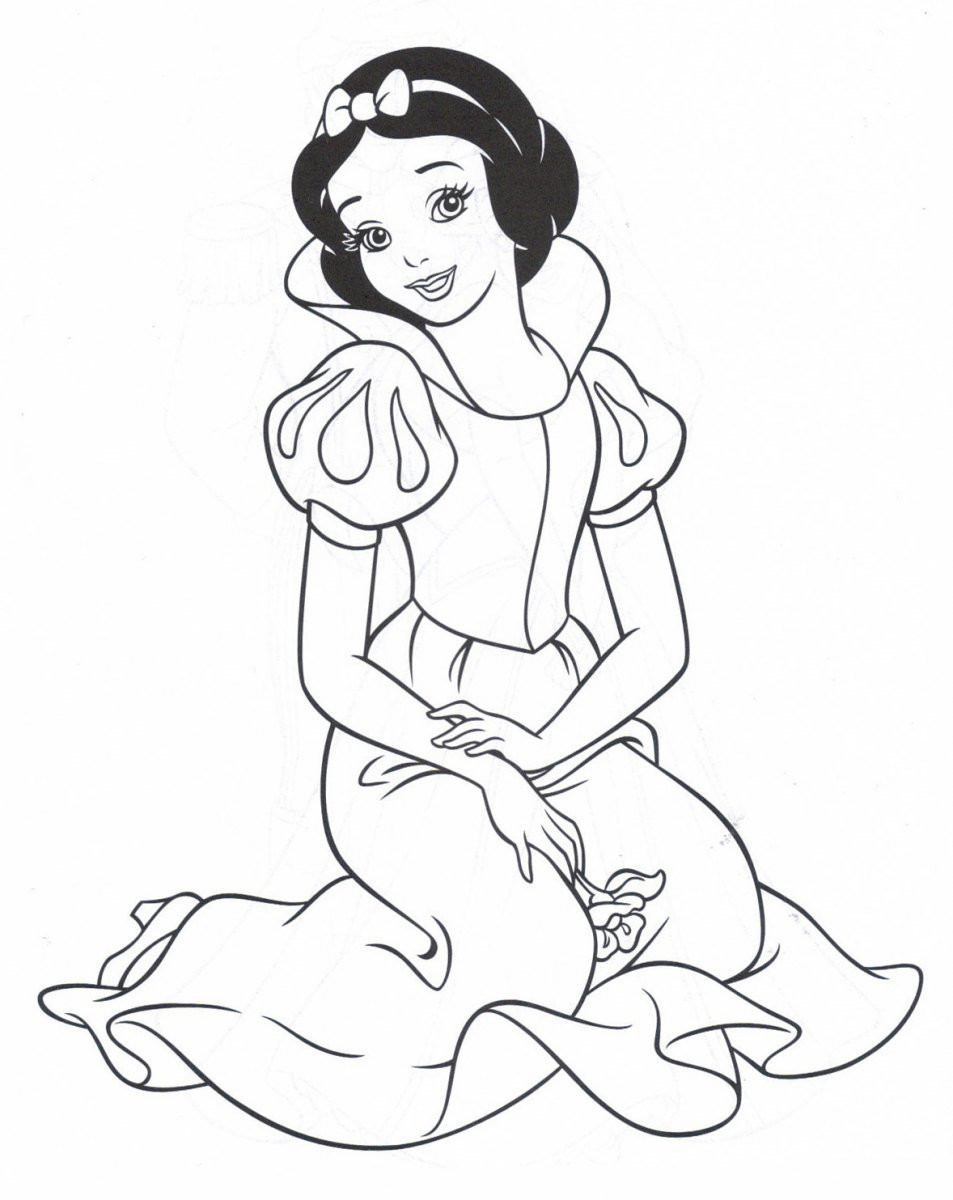 953x1200 Fascinating Disney Princess Coloring Pages Snow White Pics