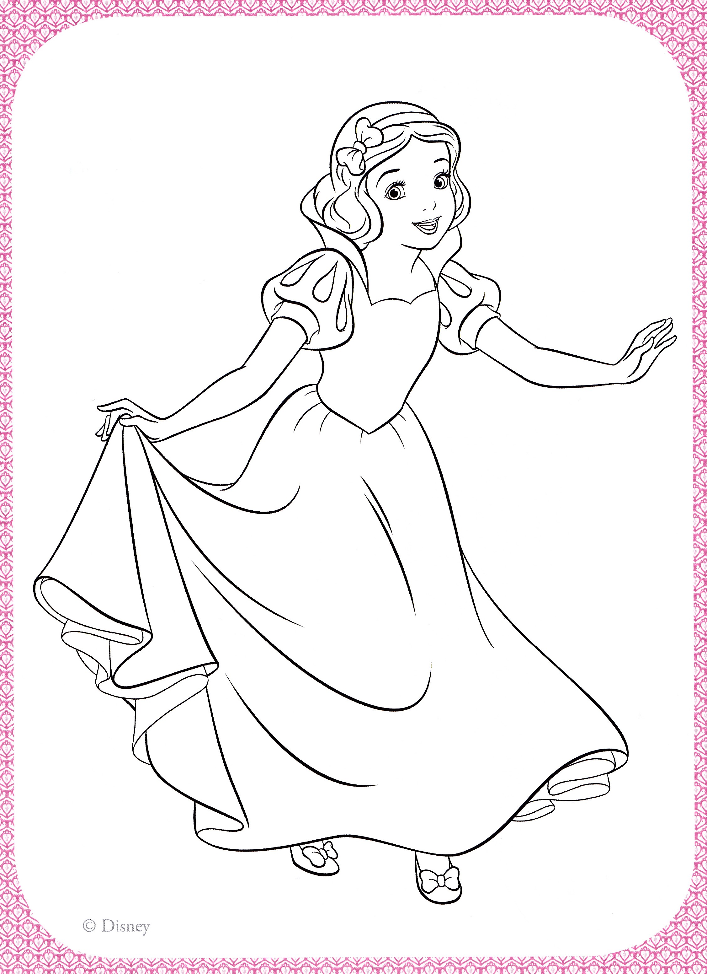 2254x3103 Snow White And The Dwarfs Coloring Pages Inspirational Disney