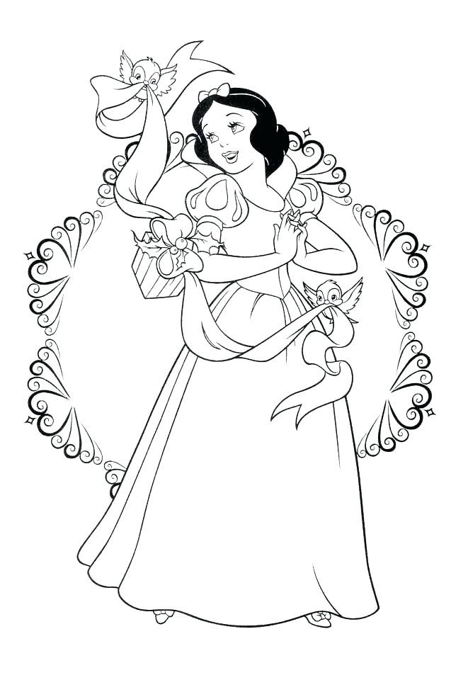 637x960 Coloring Pages Snow White