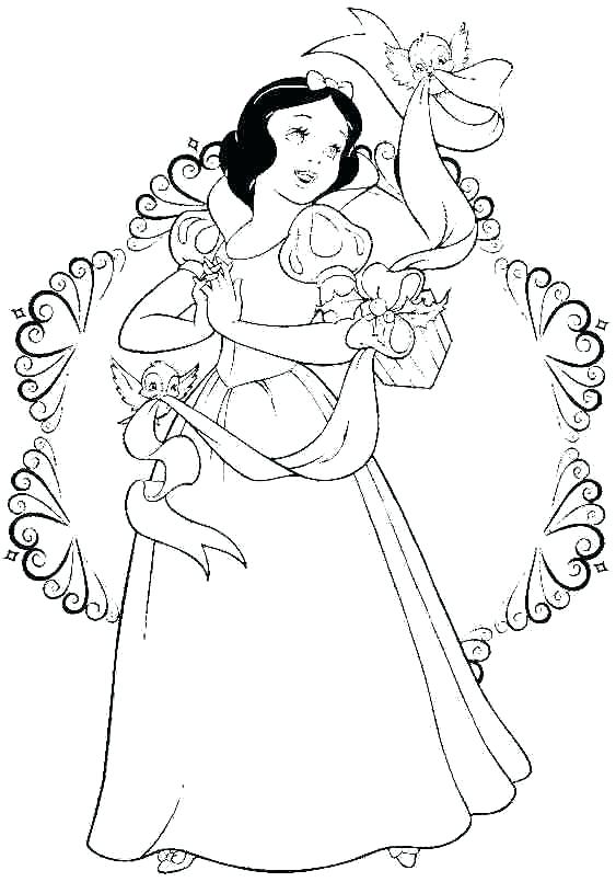 563x805 Disney Princess Coloring Page