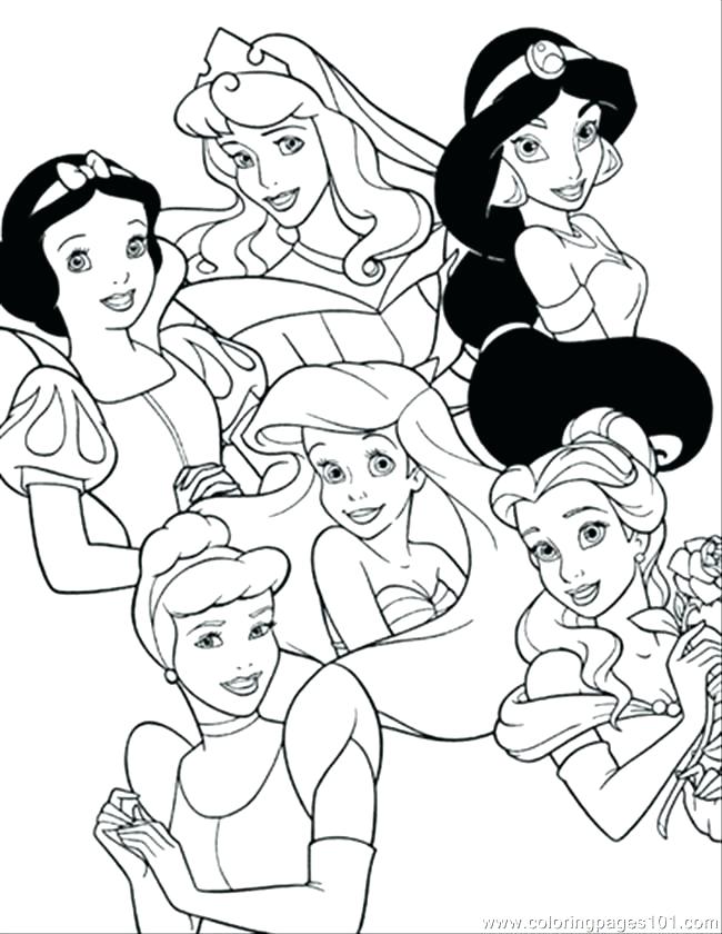 650x840 Disney Princess Coloring Pages
