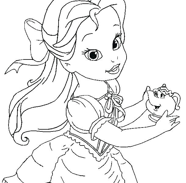 610x600 Coloring Pages Disney Princess