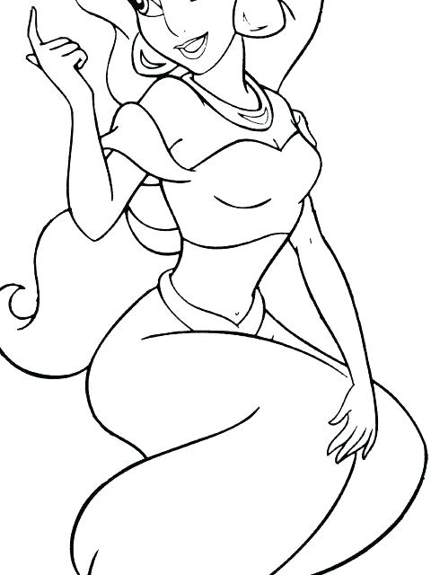 480x640 Princess Jasmine Coloring Jasmine Coloring Pages Princess Jasmine