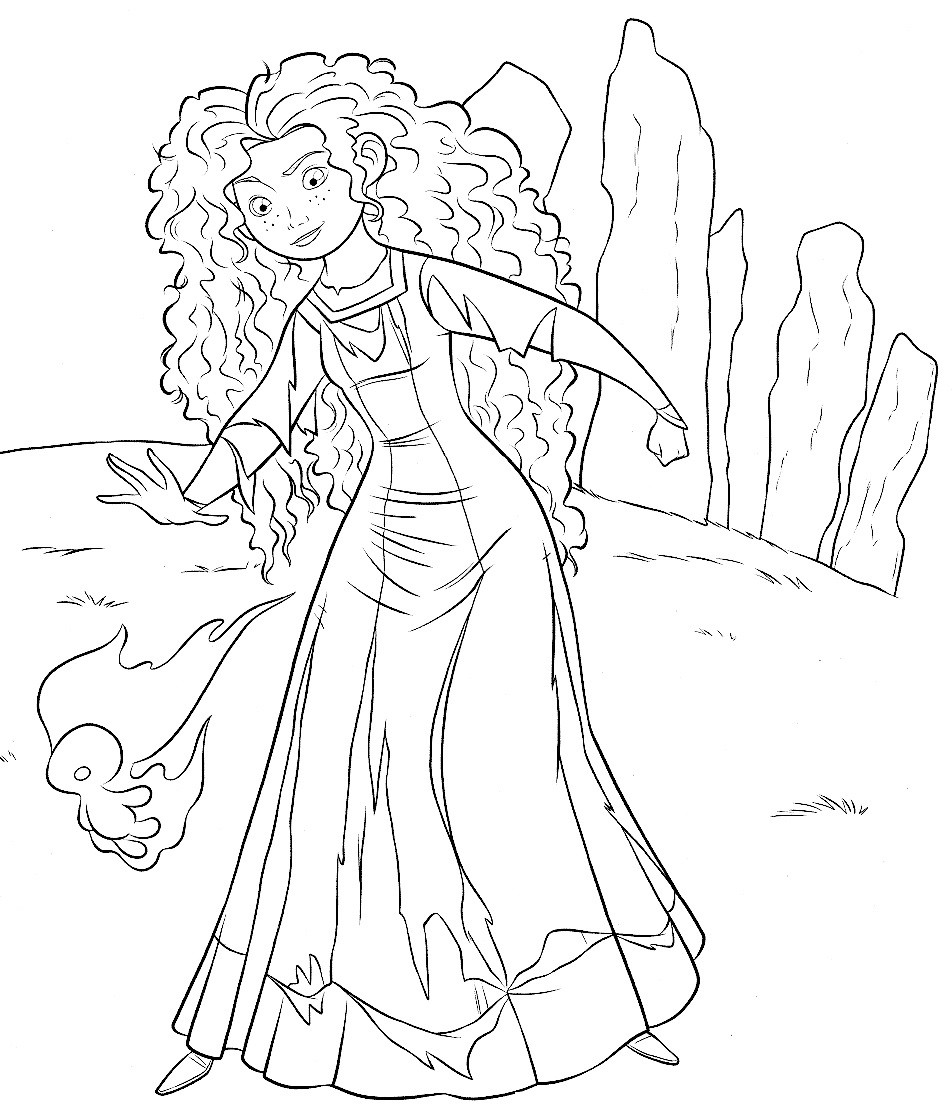 952x1109 Marvelous Disney Infinity Coloring Pages With Brave Lovely