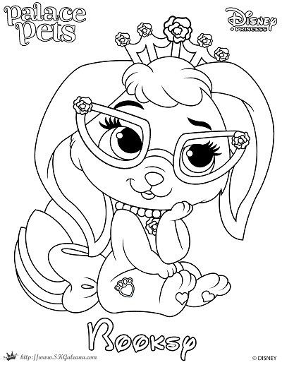 400x517 Free Princess Palace Pets Coloring Page Of Booksy Palace Pets