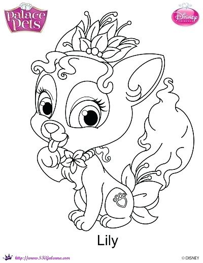 400x517 Pets Coloring Pages Princess Palace Pets Lily Coloring Page