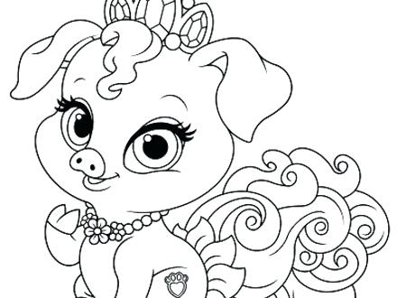 440x330 Disney Princess Palace Pets Coloring Pages Palace Pets Coloring