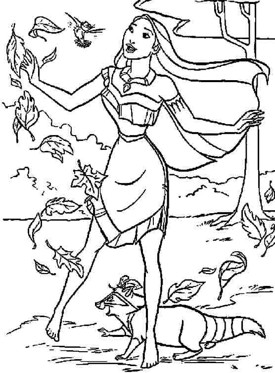 556x754 Magnificent Princess Pocahontas Coloring Pages Image Collection