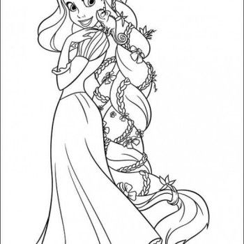 350x350 Disney Tangled Princess Rapunzel Coloring Pages Stuff To Do