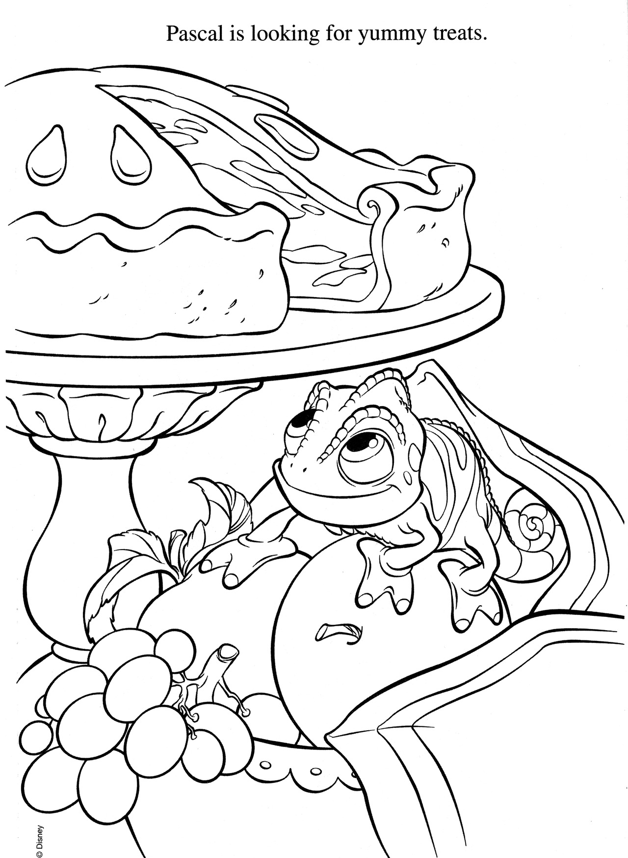 1280x1747 Coloring Pages Tangled Pascal Fresh Rapunzel With The Chameleon