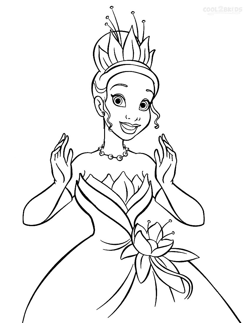 850x1100 Unique Disney Princess Coloring Pages Tiana Gallery Printable