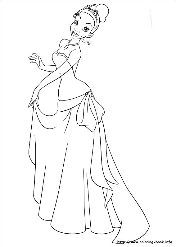 567x794 Disney Princess Tiana Coloring Pages The Princess And The Frog