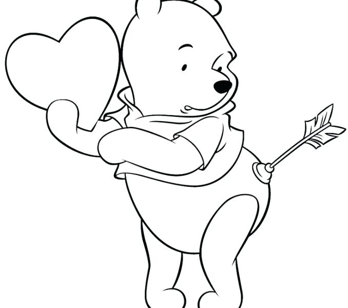 678x600 Disney Valentine Coloring Pages To Print Valentines Day Printable