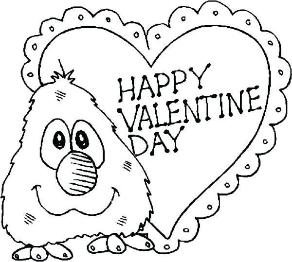 600x539 Valentines Day Coloring Pages Valentines Day Coloring Pages Disney