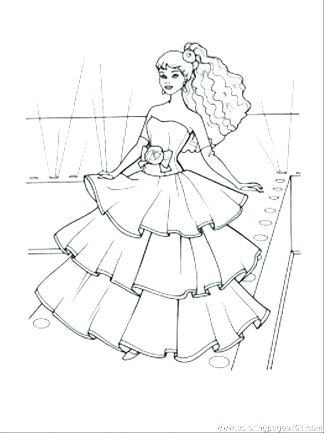 650x868 Dress Coloring Page Doll Dress Designing Doll Dress Coloring Pages