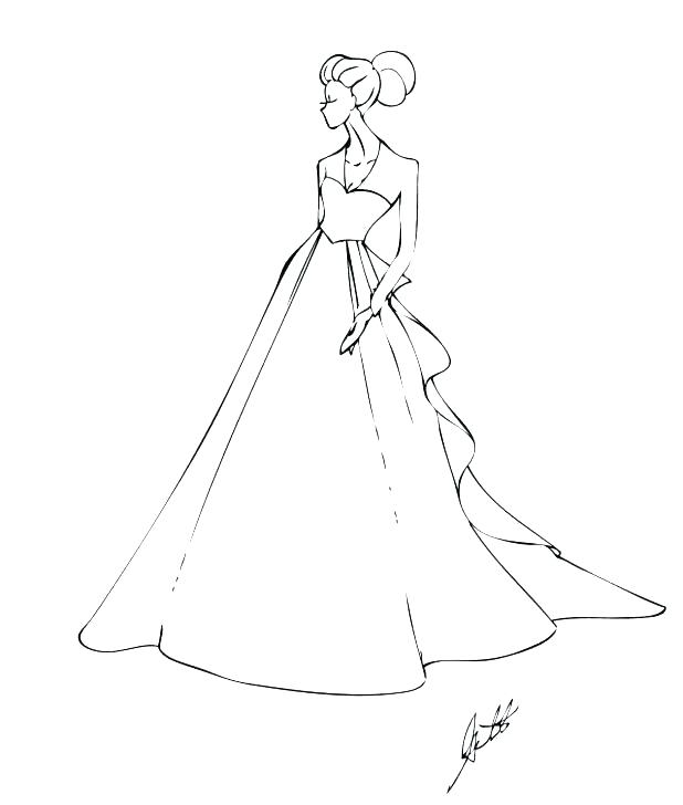 618x728 Dresses Coloring Pages Wedding Dresses Coloring Pages Wedding