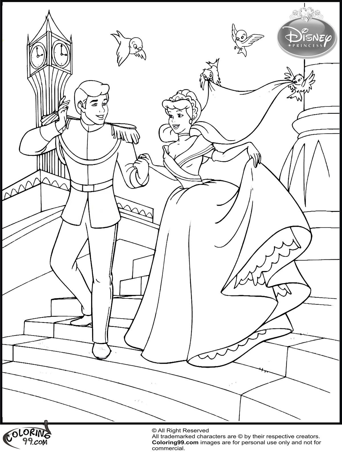 1200x1600 Best Disney Princess Wedding Coloring Of Page Cinderella Trends