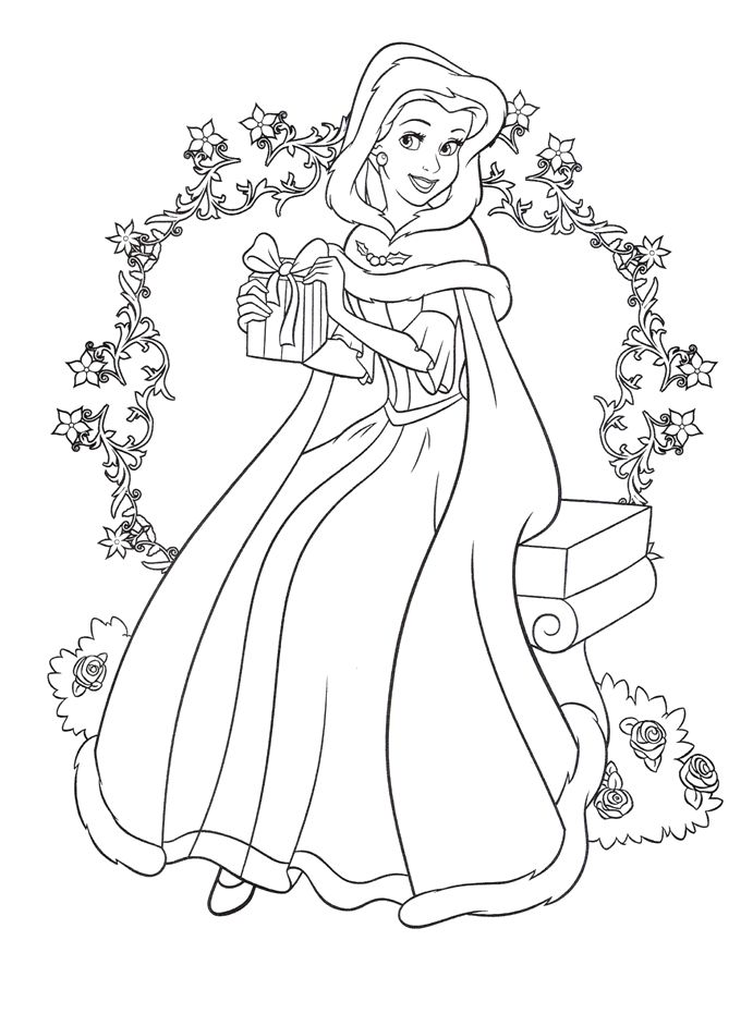 691x942 Disney Princess Winter Coloring Pages Bgcentrum