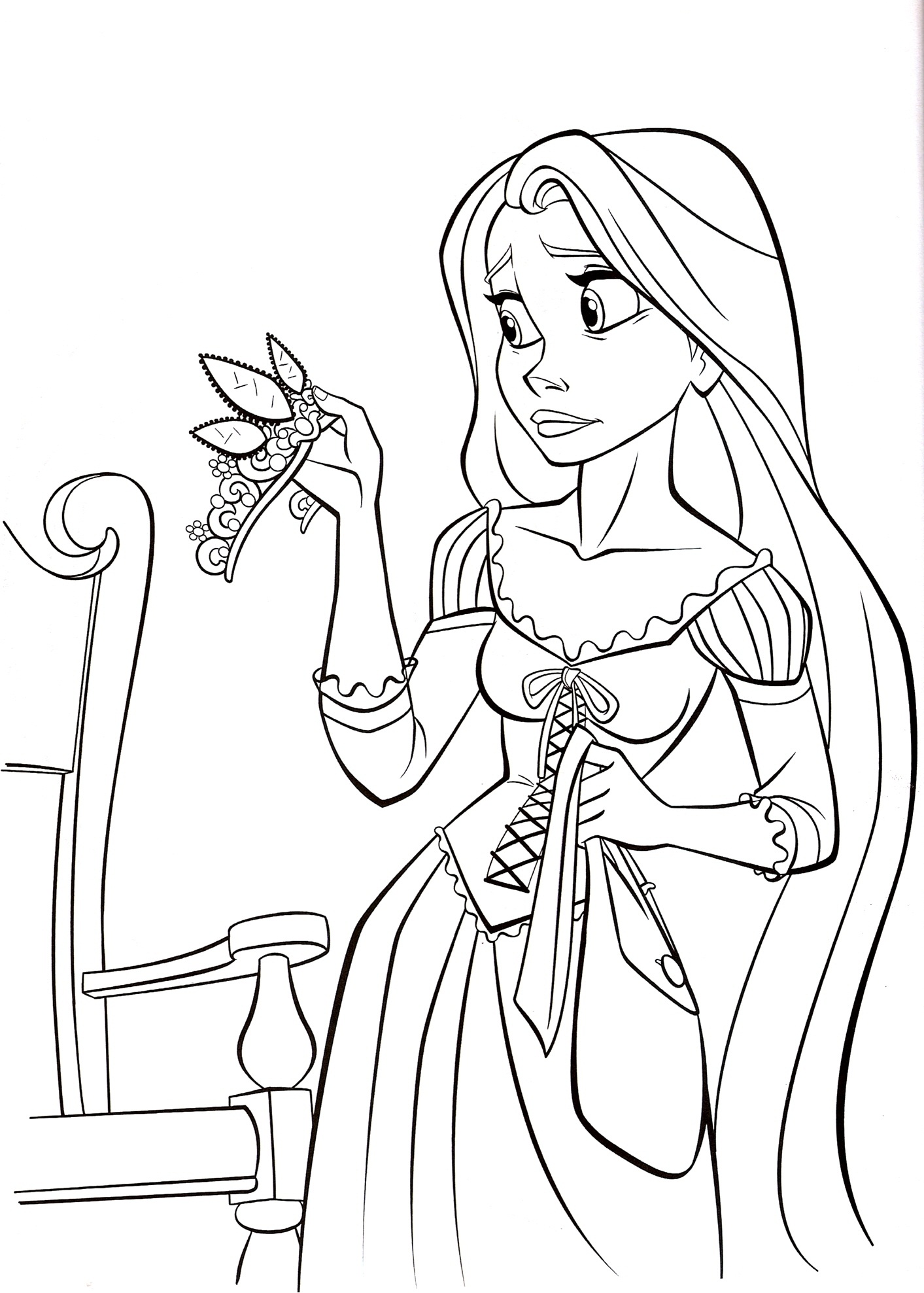 1413x1977 Disney Princess Coloring Page