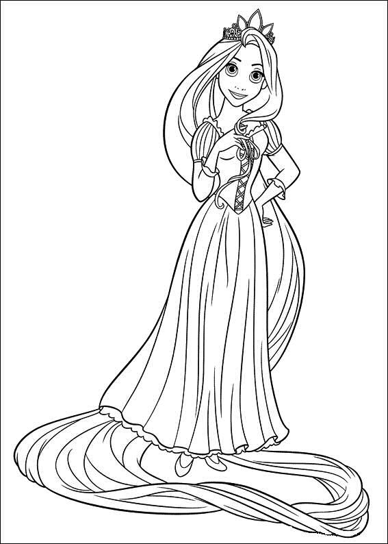567x794 Mejores De Tangled Disney Coloring Pages En
