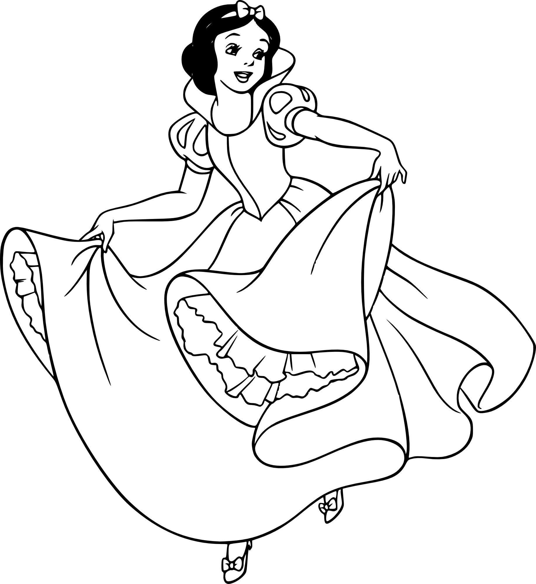 1835x2000 Disney Snow White Coloring Page