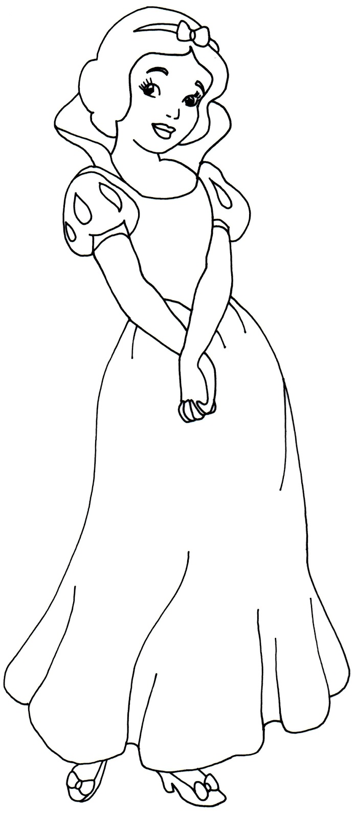 698x1600 Snow White And The Prince Dancing Coloring Page Free Pages