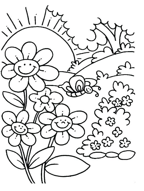 588x780 Coloring Pages For Kids Disney Spring Sheets Free Printable
