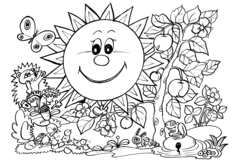 476x333 Disney Spring Coloring Time Page Image Clipart Images
