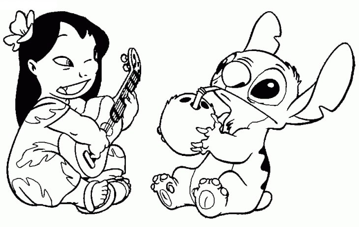 730x463 Lilo And Stitch Coloring Pages Coloring Pages For Kids