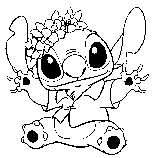 608x618 Stitch Funny Lilo And Stitch Coloring Pages Stitch