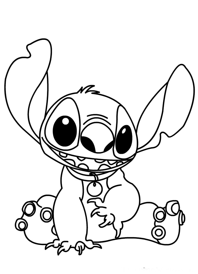 650x900 Stitch Smile Lilo And Stitch Coloring Pages Stitch