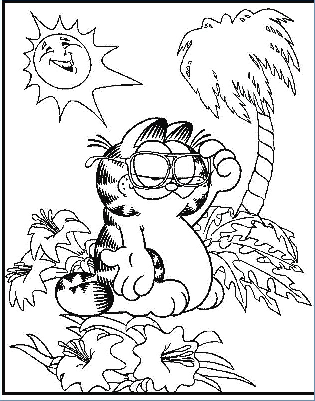 630x802 Tom And Jerry On The Beach Disney Summer Coloring Pages