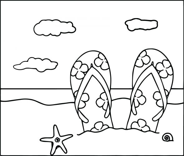 590x500 Coloring Pages Summer Coloring Page Fun Pages At The Beach