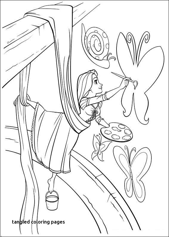 567x794 Tangled Coloring Pages
