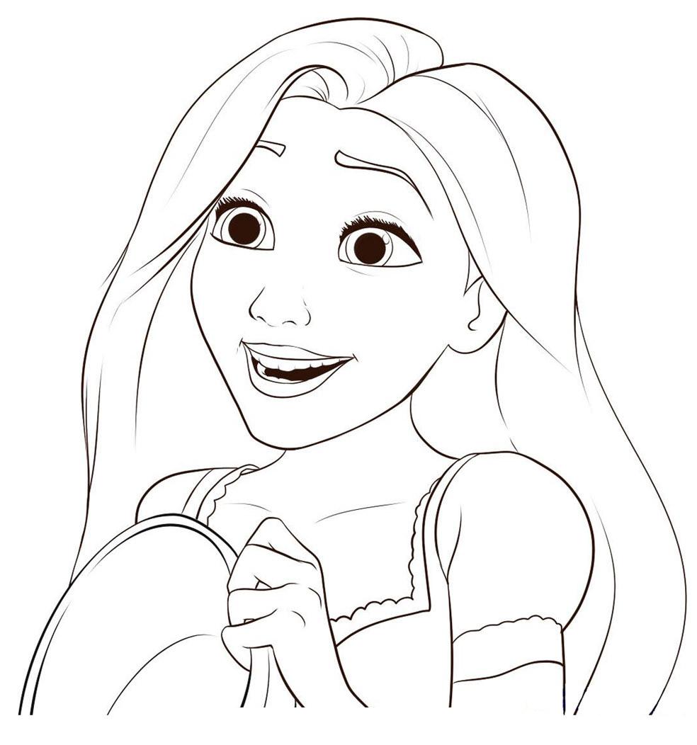 984x1052 Disney Princess Tangled Rapunzel Coloring Pages Free Printable