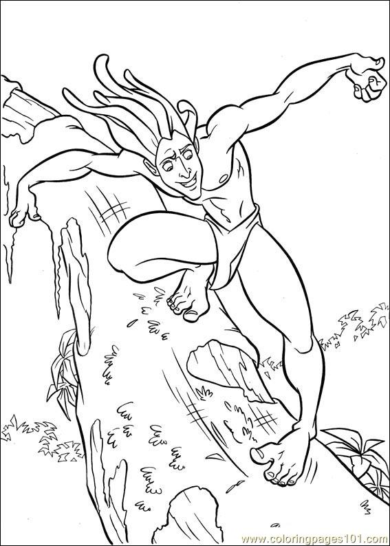567x794 Tarzan Coloring Page