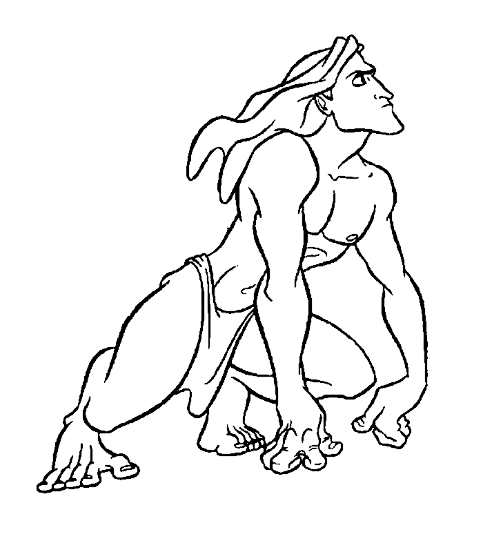 700x800 Tarzan Coloring Pages