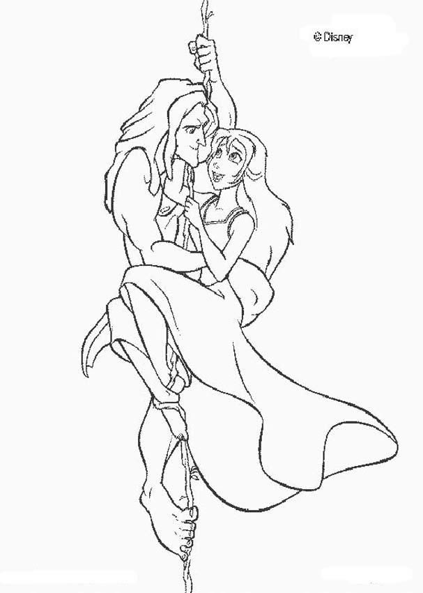 607x850 Tarzan Coloring Pages