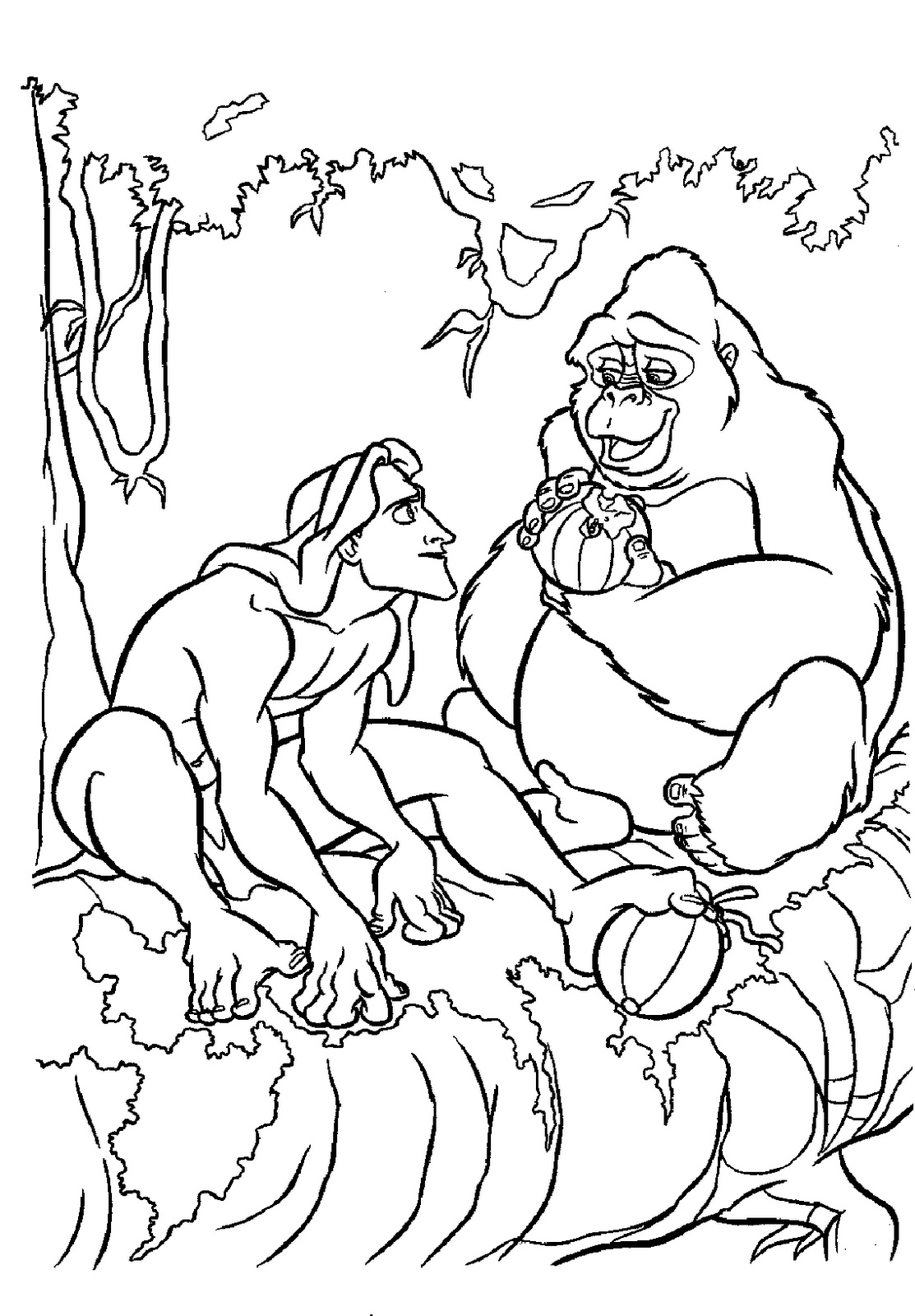 1113x1600 Tarzan Coloring Pages Things With No Place