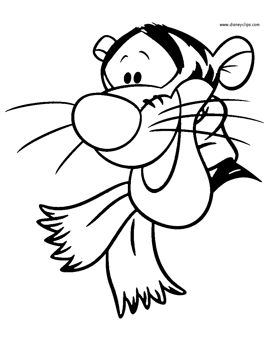880x1124 Tigger Coloring Pages Luxury Disney Tigger Printable Coloring
