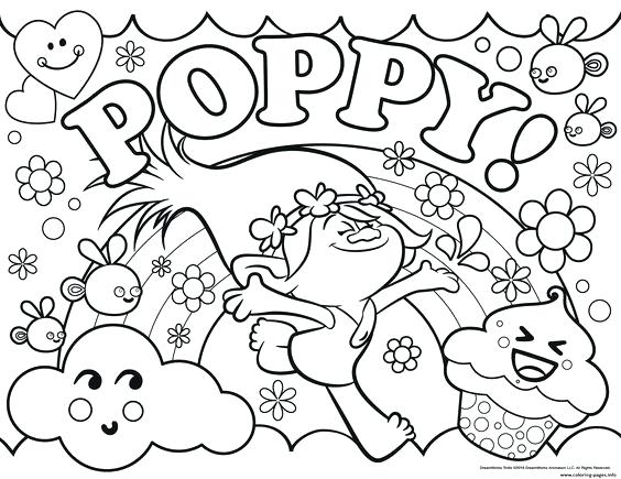 564x435 Trolls Coloring Pages Guy Diamond Branch