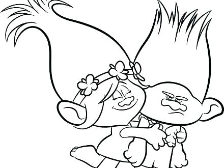 440x330 Coloring Pages For Adults Troll To Print Plus Aspen Trolls Free