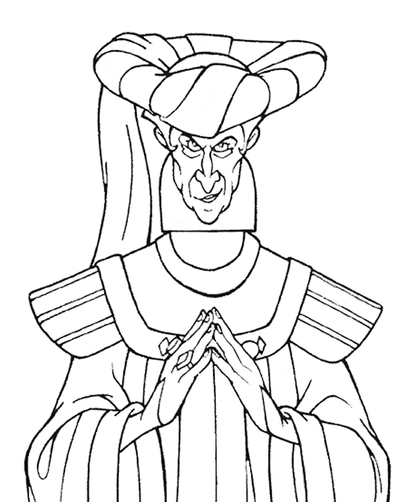 600x720 Disney Villains Coloring Pages Disney Heaven